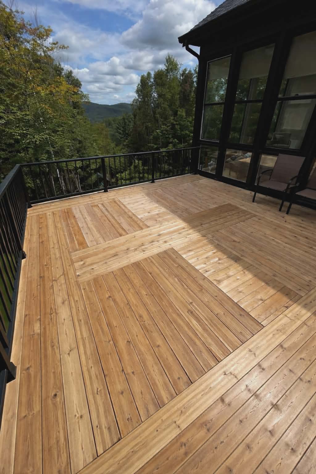 Terrasse en cèdre, vue panoramique